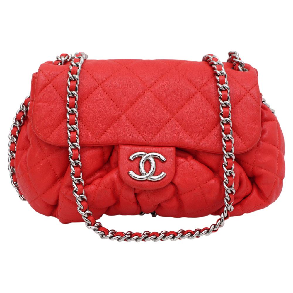  Chanel Red Handbag
