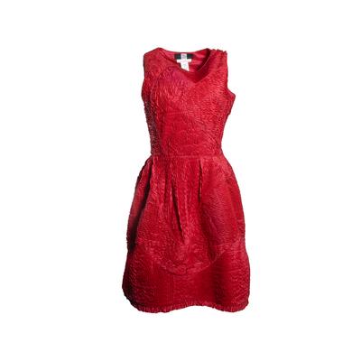 Oscar De La Renta Size 7 Red Dress