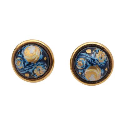 Frey Wille Cabochon Earrings with Box