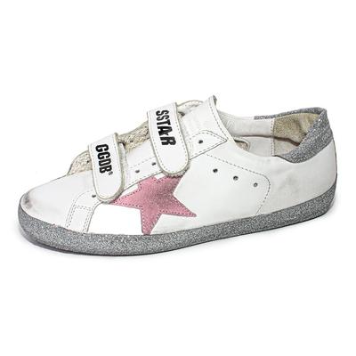 Golden Goose Size 35 White Leather Sneakers