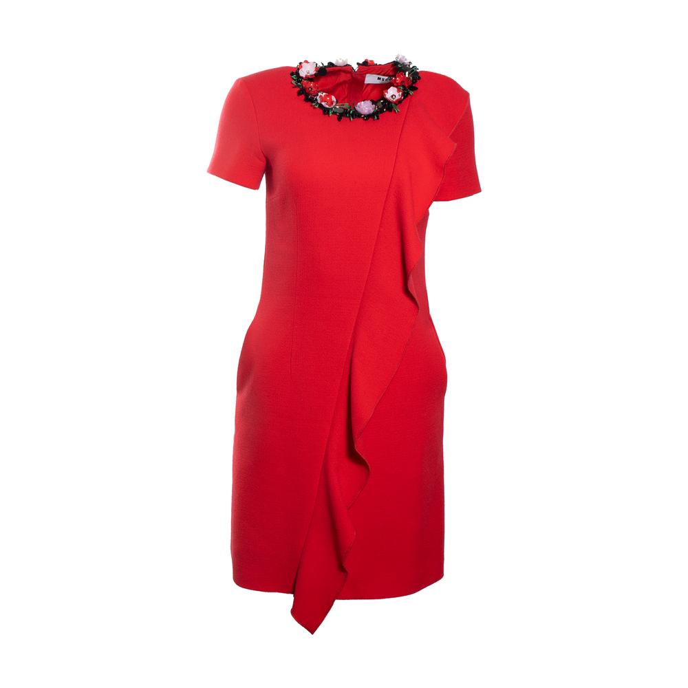  Msgm Size Small Red Short Dress