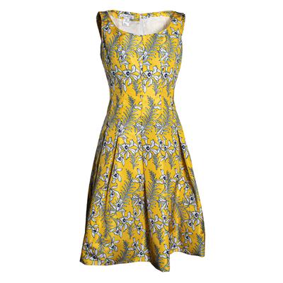 Oscar De La Renta Size 6 Yellow Dress