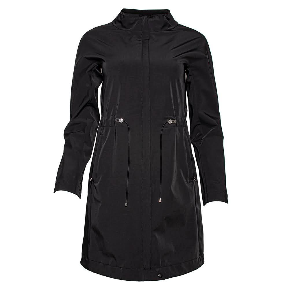  Moncler Size Small Black Trench Coat
