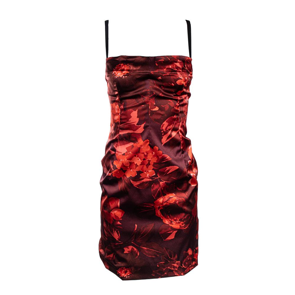  Dolce & Gabbana Size 40 Red Floral Dress