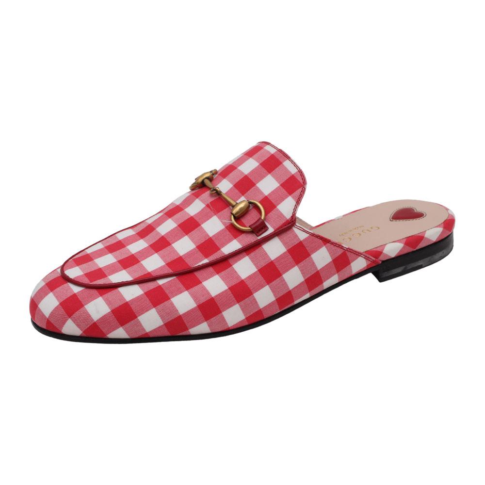  Gucci Size 38.5 Red & White Shoes