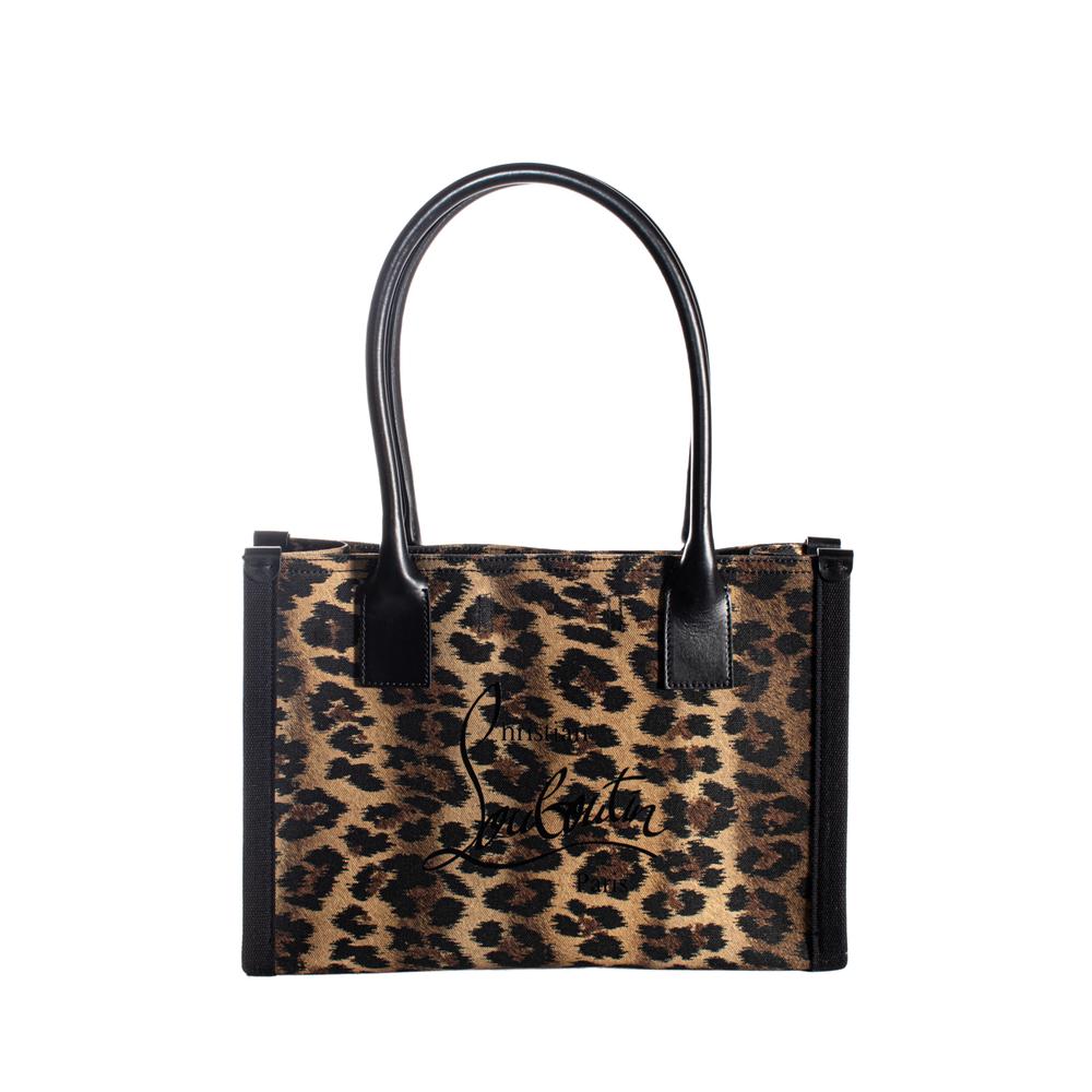 Christian Louboutin Brown Leopard Print Tote Bag