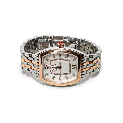 Michele Two Tone Diamond Watch
