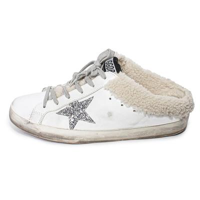 Golden Goose Size 41 White Super-Star Sneakers