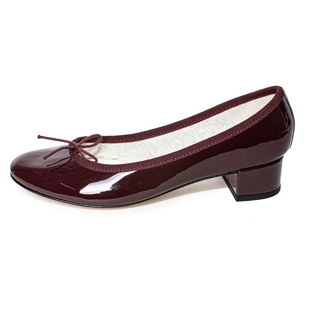  Repetto Size 36.5 Burgundy Patent Shoes