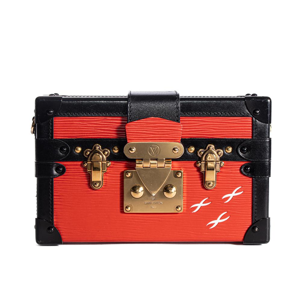  Louis Vuitton Red Small Petit Mal Epi Leather Bag