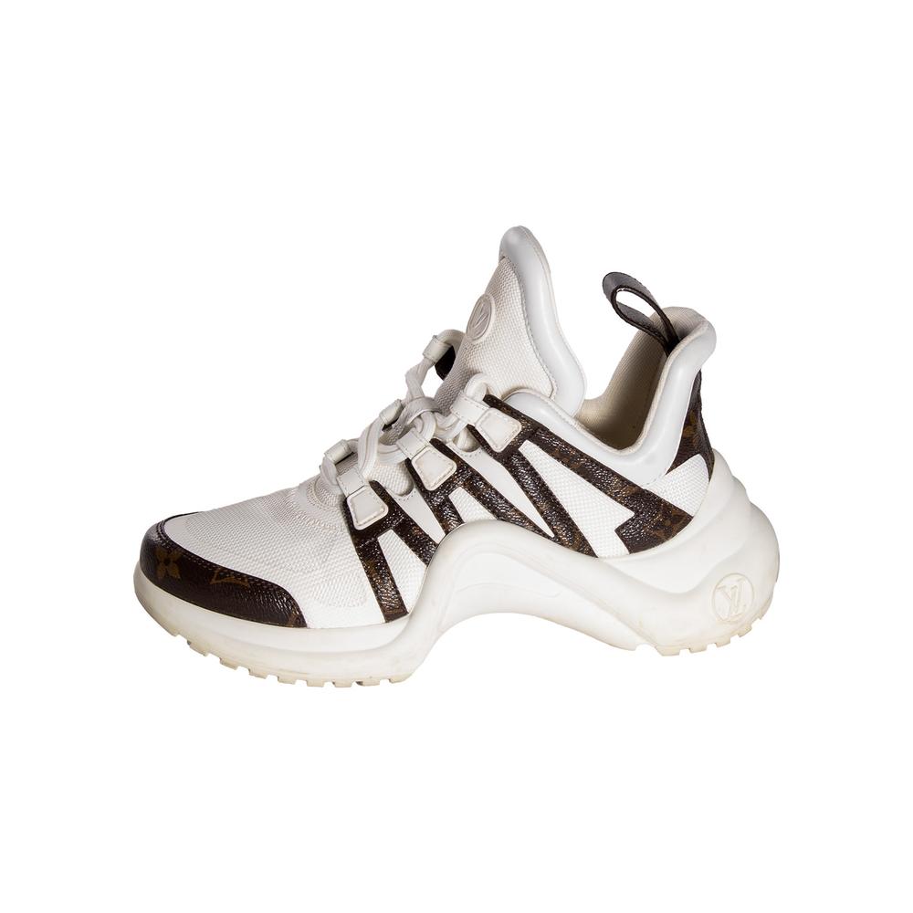  Louis Vuitton Size 37 White Sneakers