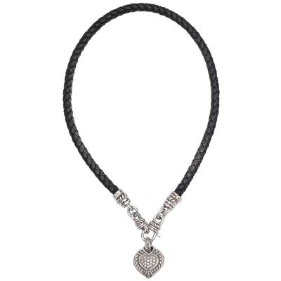 Judith Ripka 18K Diamonds Heart Necklace