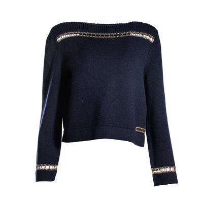 Chanel Size 36 Navy Cashmere Sweater
