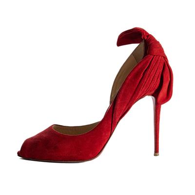 Christian Louboutin Size 39 Red Suede Heels