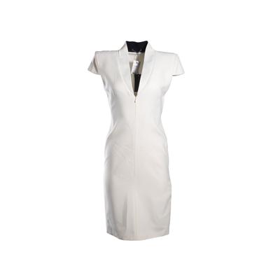 Alexander McQueen Size 40 White Short Dress 