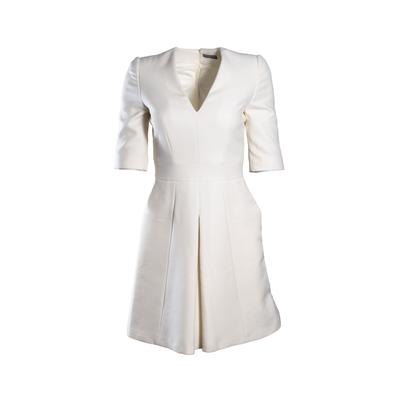 Alexander McQueen Size 40 White Short Dress