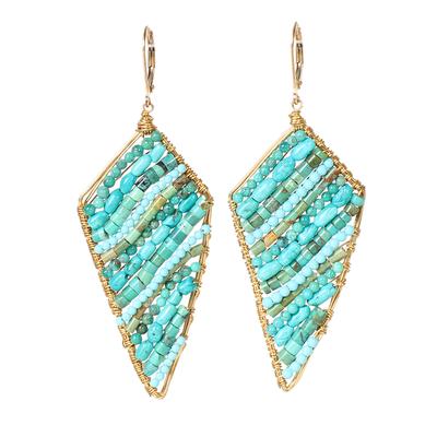 14KYG Turquoise Earrings