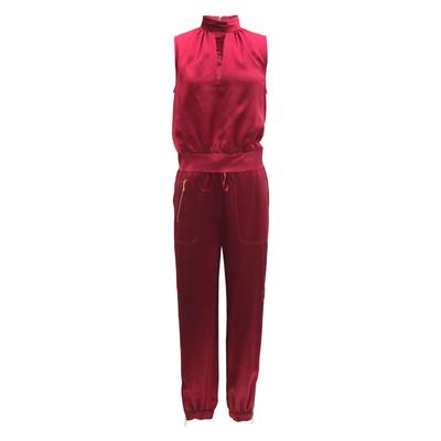 Milly Size Small Burgundy Top and Pants Set 