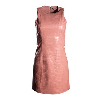 Alice & Olivia Size 0 Pink Imitation Leather Dress
