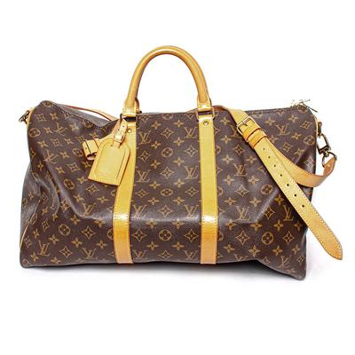 Louis Vuitton Brown Keepall Bandouliere 50 Handbag
