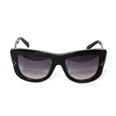 Celine Black Flattop Shield Sunglasses