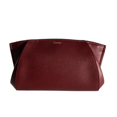 Cartier Red Leather Clutch