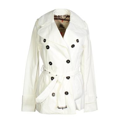 Burberry Size 4 Double Breasted Trench Coat