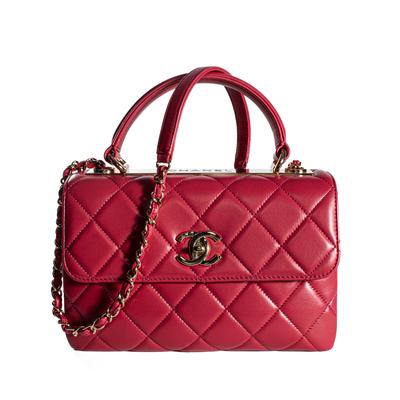 Chanel Size Medium Pink Trendy CC Top Handle Bag