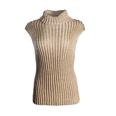 Prada Size 42 Gold Knit Sweater