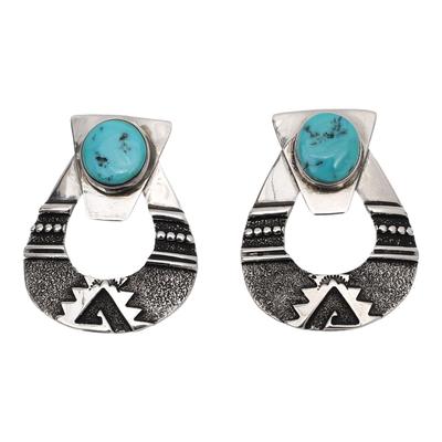 Navajo Southwest Earrings with Turquoise