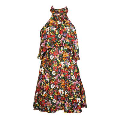Christopher Kane Size 40 Psych Floral Mini Dress