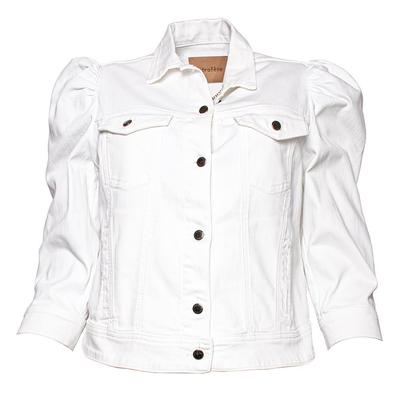 Retrofete Size Large White Denim Jacket