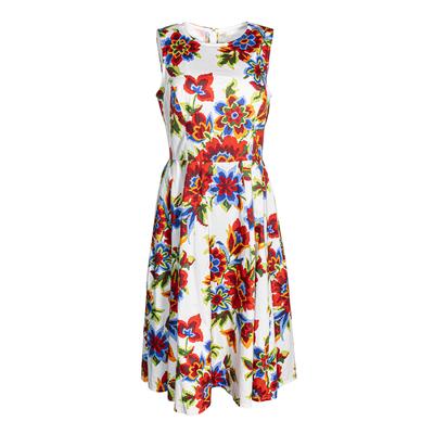 Carolina Herrera Size 6 Multicolor Floral Dress