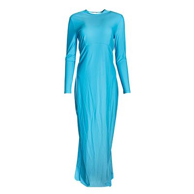  Balenciaga Size 44 Blue Long Dress