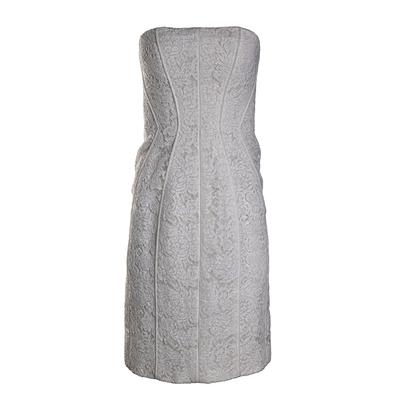 J. Mendel Size 6 White Strapless Dress