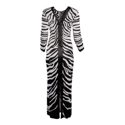 St. John Size 2 Zebra Long Dress