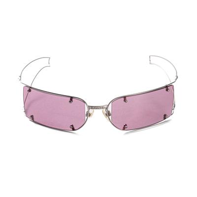 Chanel Pink Metal Frame Sunglasses