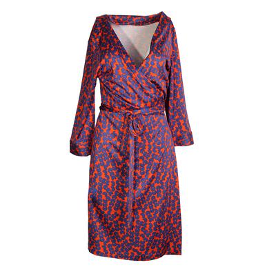 Diane Von Furstenberg Size 14 Julian Wrap Dress