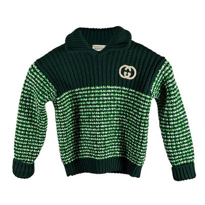Gucci Size 5 Green Knit Sweater