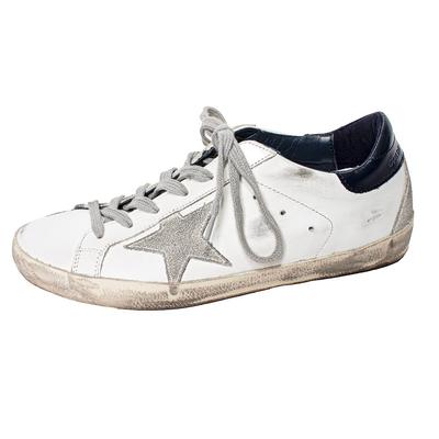 Golden Goose Size 37 White Super-Star Sneakers