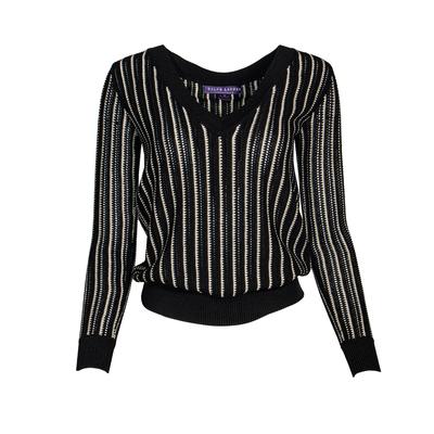 Ralph Lauren Size XS Silk Black Sweater