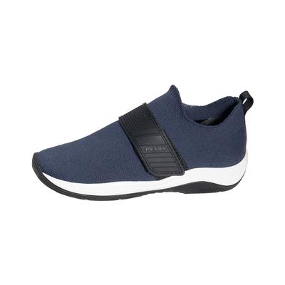 Prada Size 28 Blue Velcro Kid Shoes 