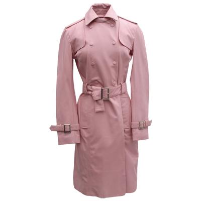 Créer Size Small Pink New York Leather Coat