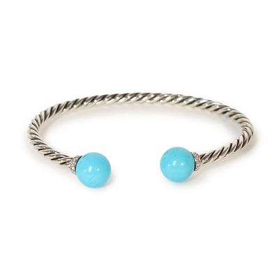 David Yurman Solari Cablespira Turquoise Bracelet