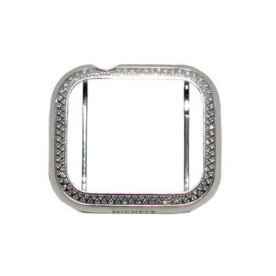 Michele Silver Diamond 40MM Apple Watch Cover