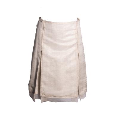 J. Mendel Size 4 Beige Skirt 