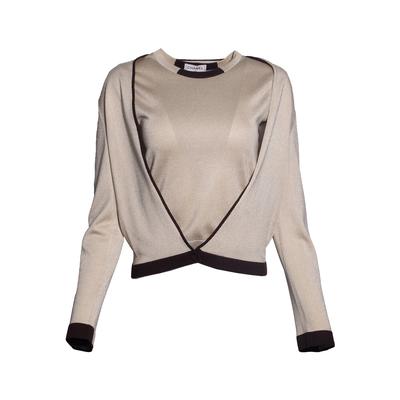 Chanel Size 36 Tan Twin Sweater & Vest Set 