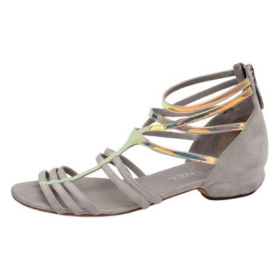Chanel Size 39 Gray Sandals