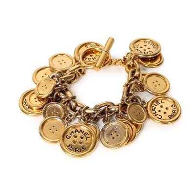 Chanel Vintage Button Charm Bracelet