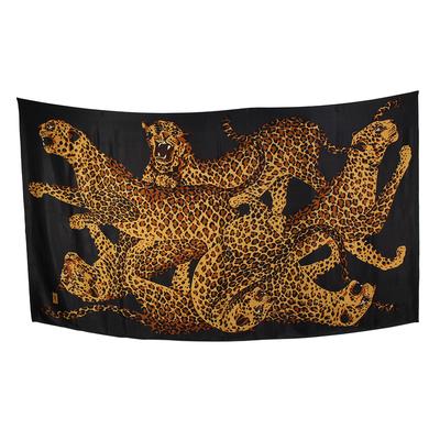 Yves Saint Laurent Vintage Leopard Shawl